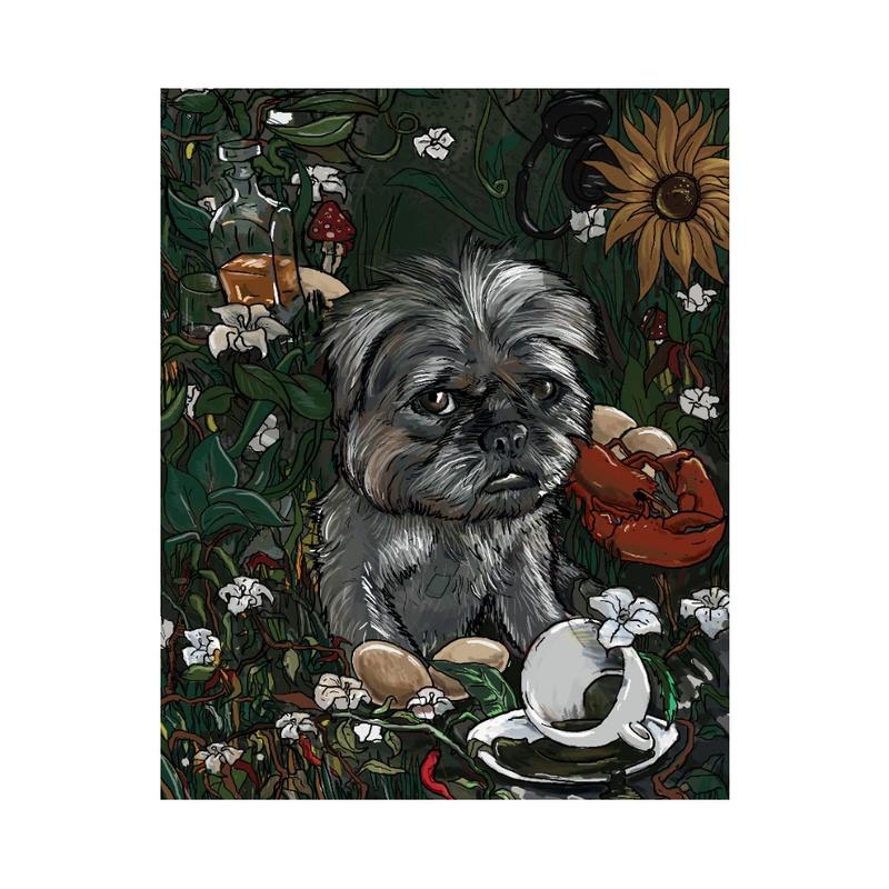 Dog Canvas Wall Art