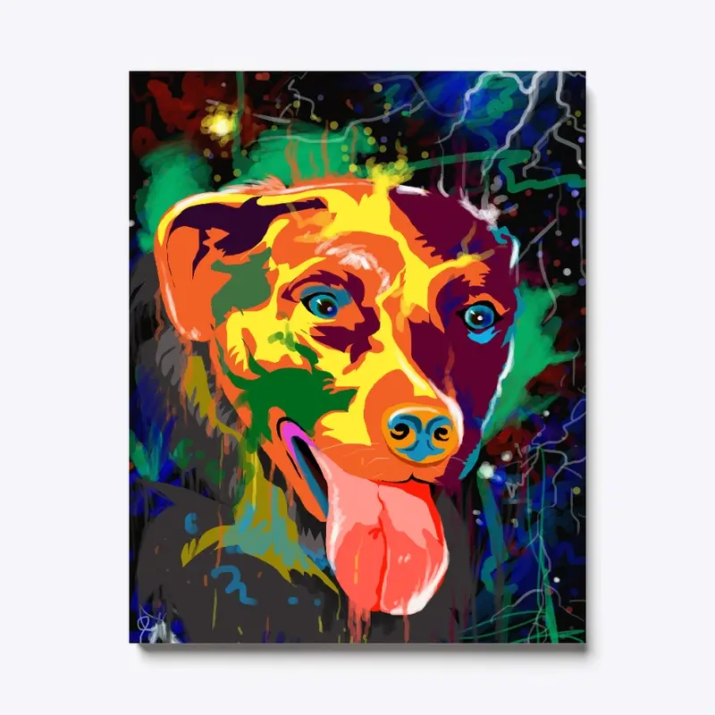 Dog Canvas Painting