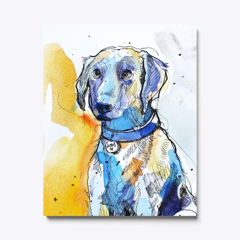 Dog Pop Art Canvas